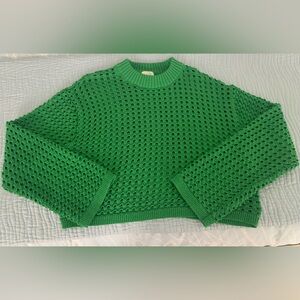 Kelly green H & M sweater.